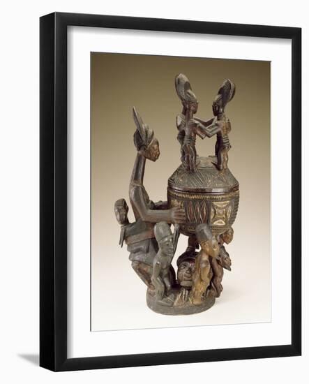 Bowl with Figures - Sculptor to Kings, Olowe of Ise; National Museum of African Art-null-Framed Photographic Print