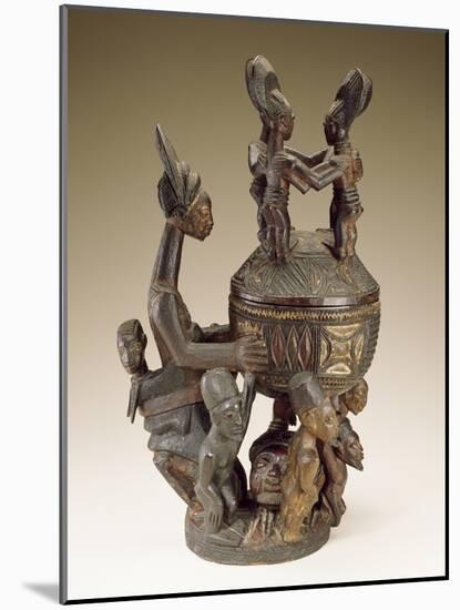 Bowl with Figures - Sculptor to Kings, Olowe of Ise; National Museum of African Art-null-Mounted Photographic Print