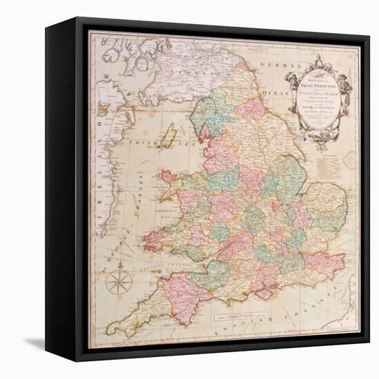 Bowle's Road Directory Through England and Wales, Published by Bowles and Carver, 1796-null-Framed Premier Image Canvas