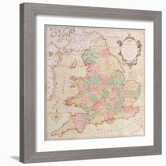 Bowle's Road Directory Through England and Wales, Published by Bowles and Carver, 1796-null-Framed Giclee Print