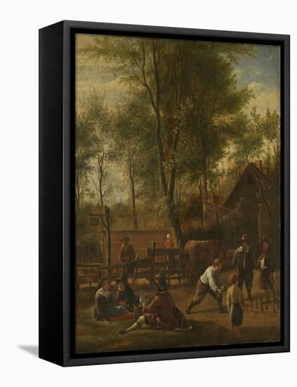 Bowlers-Jan Havicksz Steen-Framed Stretched Canvas