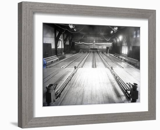 Bowling Alley, Madison Park, Seattle, 1909-Ashael Curtis-Framed Giclee Print