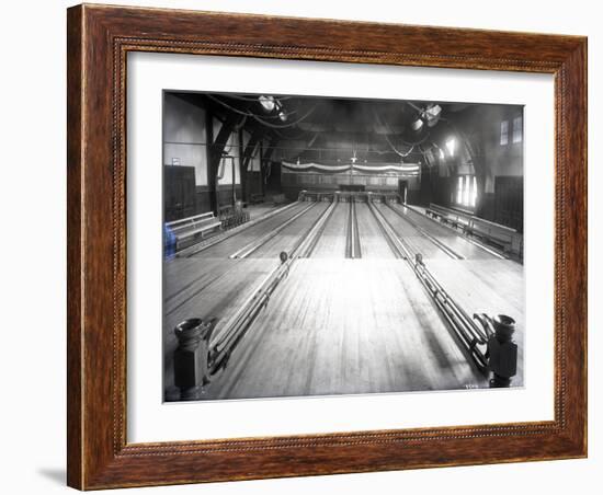 Bowling Alley, Madison Park, Seattle, 1909-Ashael Curtis-Framed Giclee Print