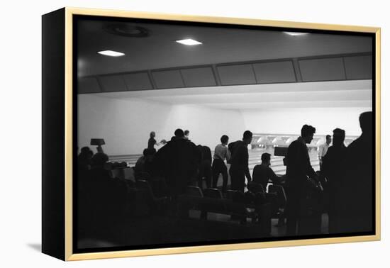 Bowling Alley Scene, Sheffield, South Yorkshire, 1964-Michael Walters-Framed Premier Image Canvas