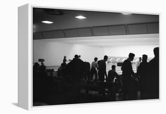 Bowling Alley Scene, Sheffield, South Yorkshire, 1964-Michael Walters-Framed Premier Image Canvas