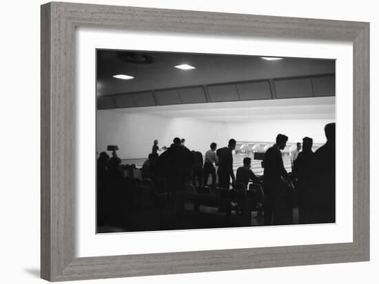 Bowling Alley Scene, Sheffield, South Yorkshire, 1964-Michael Walters-Framed Photographic Print