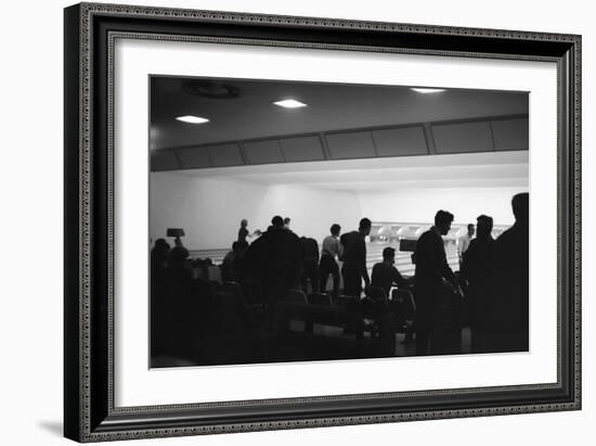 Bowling Alley Scene, Sheffield, South Yorkshire, 1964-Michael Walters-Framed Photographic Print