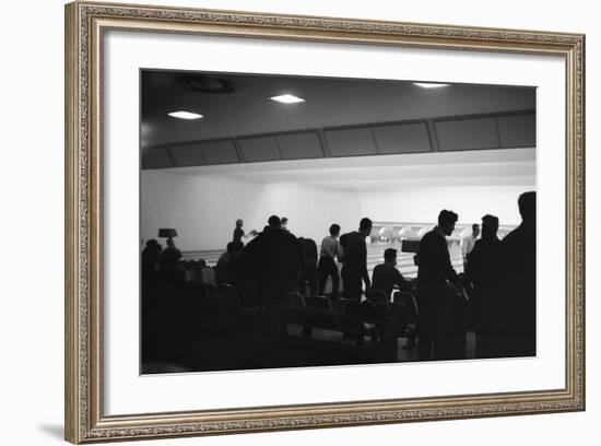 Bowling Alley Scene, Sheffield, South Yorkshire, 1964-Michael Walters-Framed Photographic Print