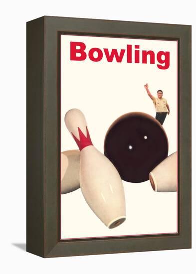 Bowling Ball and Pins-null-Framed Stretched Canvas