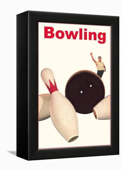 Bowling Ball and Pins-null-Framed Stretched Canvas