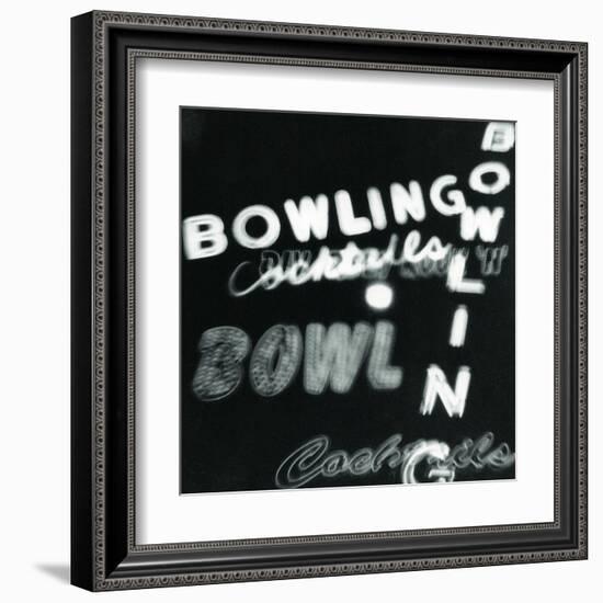 Bowling in Lights-Dan Zamudio-Framed Art Print