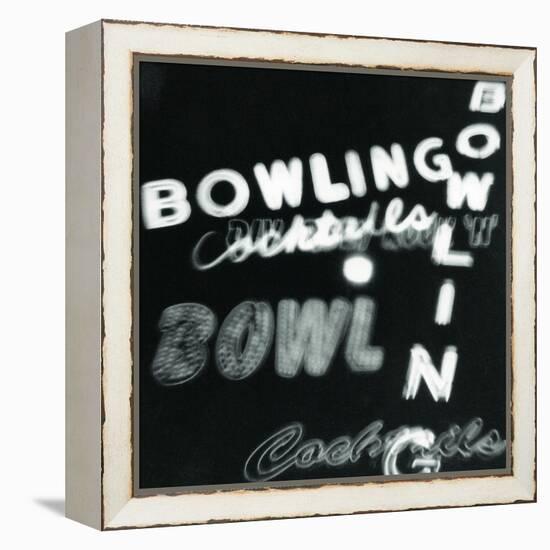 Bowling in Lights-Dan Zamudio-Framed Stretched Canvas