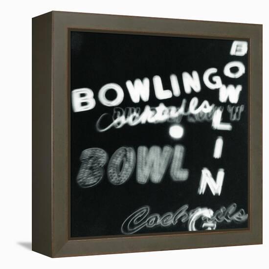 Bowling in Lights-Dan Zamudio-Framed Stretched Canvas