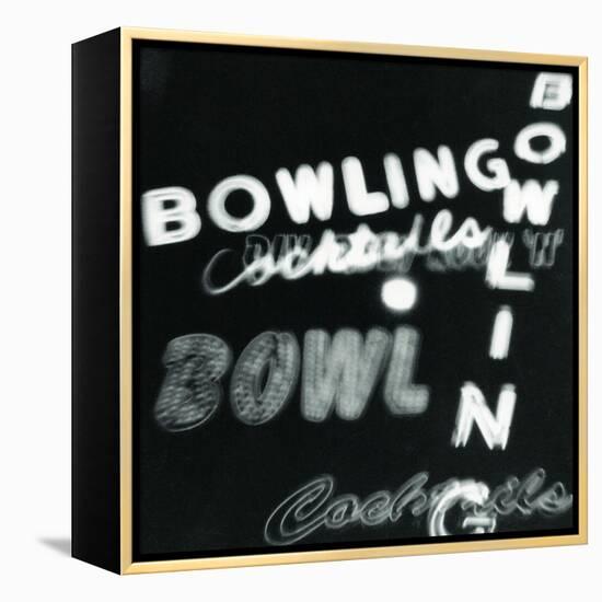 Bowling in Lights-Dan Zamudio-Framed Stretched Canvas