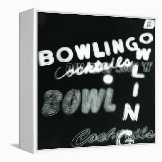 Bowling in Lights-Dan Zamudio-Framed Stretched Canvas