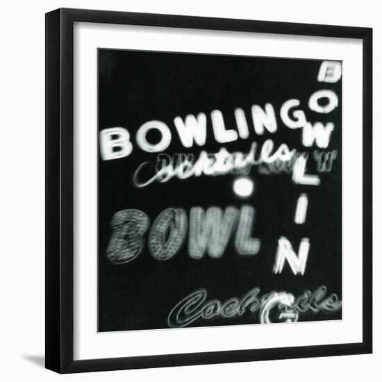 Bowling in Lights-Dan Zamudio-Framed Art Print