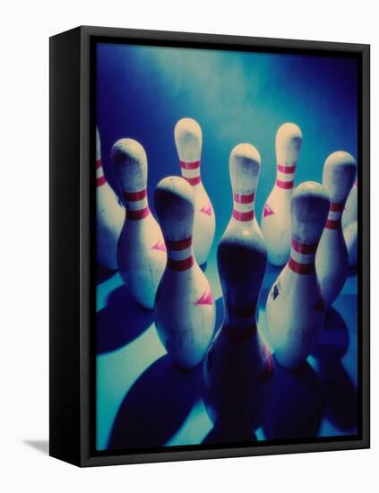 Bowling Pins-null-Framed Premier Image Canvas