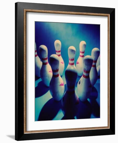 Bowling Pins-null-Framed Photographic Print