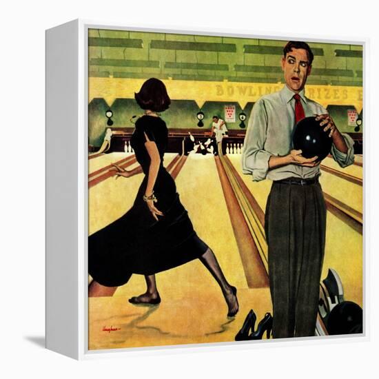 "Bowling Strike", January 28, 1950-George Hughes-Framed Premier Image Canvas