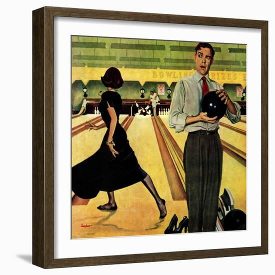 "Bowling Strike", January 28, 1950-George Hughes-Framed Giclee Print