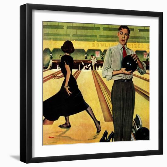 "Bowling Strike", January 28, 1950-George Hughes-Framed Giclee Print