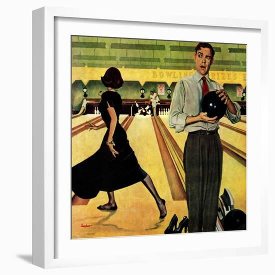 "Bowling Strike", January 28, 1950-George Hughes-Framed Giclee Print