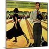"Bowling Strike", January 28, 1950-George Hughes-Mounted Giclee Print