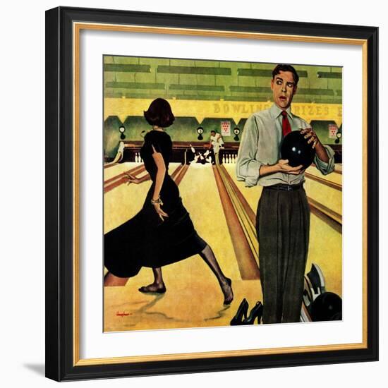 "Bowling Strike", January 28, 1950-George Hughes-Framed Giclee Print