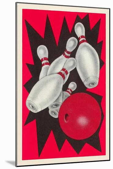 Bowling!-null-Mounted Art Print