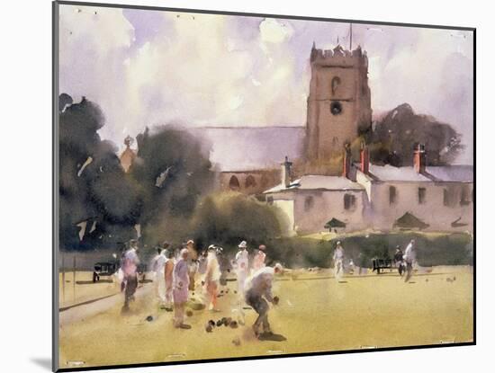 Bowls Match, Sidmouth-Trevor Chamberlain-Mounted Giclee Print