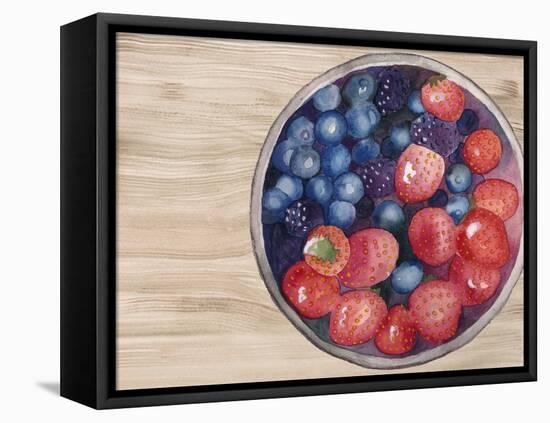 Bowls of Fruit III-Alicia Ludwig-Framed Stretched Canvas