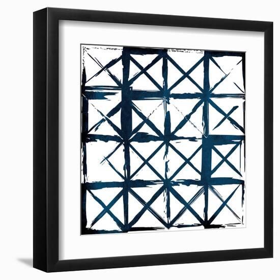 Box Blue Lines-Jace Grey-Framed Art Print