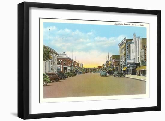 Box Butte Avenue, Alliance-null-Framed Art Print