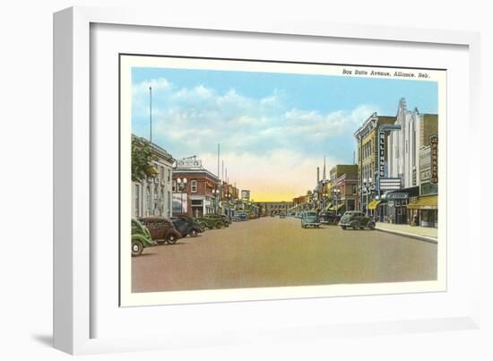 Box Butte Avenue, Alliance-null-Framed Art Print