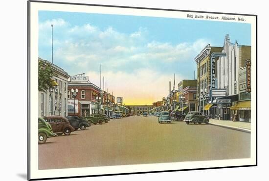 Box Butte Avenue, Alliance-null-Mounted Art Print