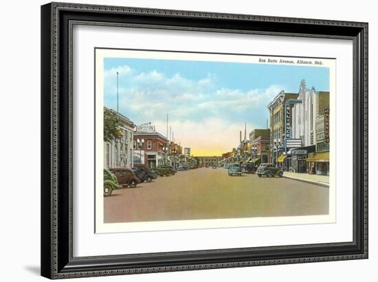 Box Butte Avenue, Alliance-null-Framed Art Print