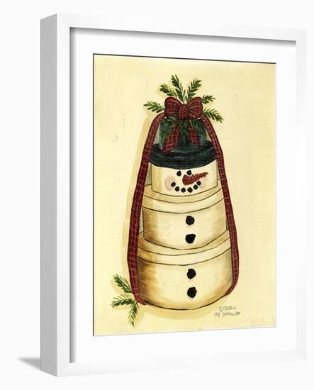 Box Snowman-Debbie McMaster-Framed Giclee Print