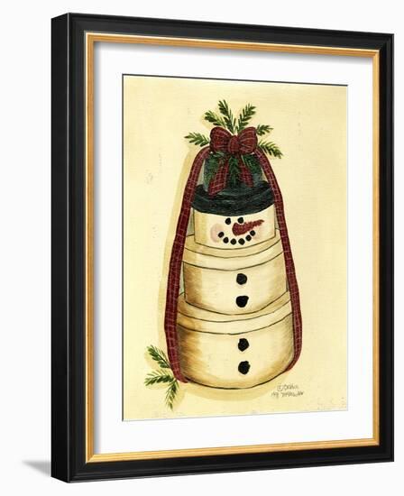 Box Snowman-Debbie McMaster-Framed Giclee Print