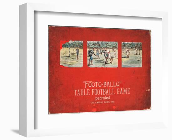 Boxed 'Footo-Ballo' Board Game-null-Framed Giclee Print