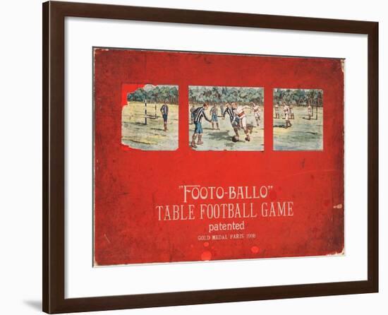 Boxed 'Footo-Ballo' Board Game-null-Framed Giclee Print