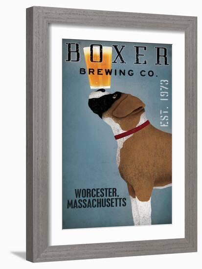 Boxer Brewing Company Worcester MA-Ryan Fowler-Framed Art Print