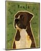 Boxer (Brindle)-John W^ Golden-Mounted Art Print