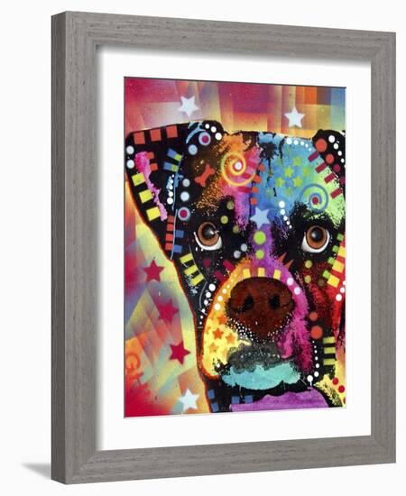 Boxer Cubism-Dean Russo-Framed Giclee Print