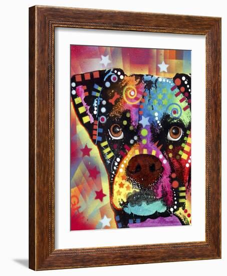 Boxer Cubism-Dean Russo-Framed Giclee Print