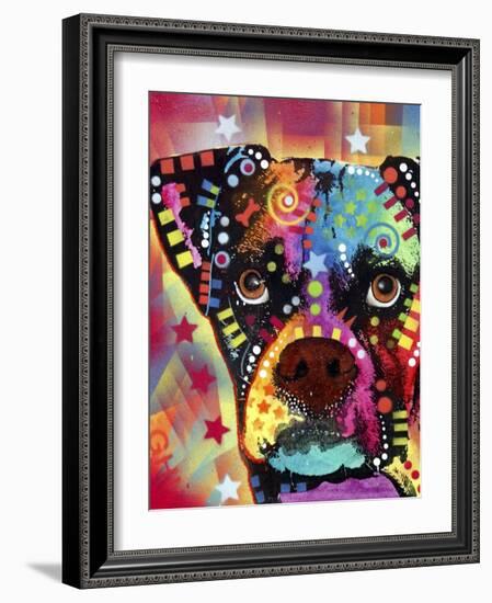 Boxer Cubism-Dean Russo-Framed Giclee Print