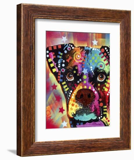 Boxer Cubism-Dean Russo-Framed Giclee Print