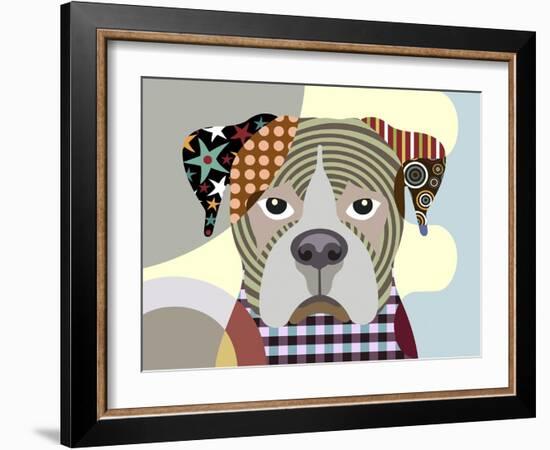 Boxer Dog-Adefioye Lanre-Framed Giclee Print