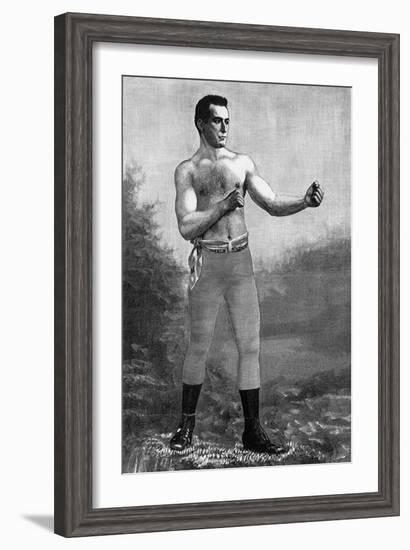 Boxer Jake Kilrain, 1889-null-Framed Giclee Print