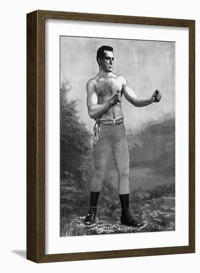 Boxer Jake Kilrain, 1889-null-Framed Giclee Print