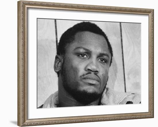 Boxer Joe Frazier Training for a Fight Against Muhammad Ali-John Shearer-Framed Premium Photographic Print